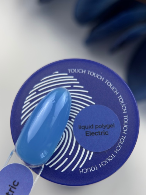 TOUCH Neon Liquid polygel Electric - niebieski płynny akrylożel, 15 ml