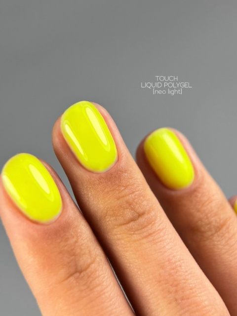 TOUCH Neon Liquid polygel Neo light - neonowo-żółty płynny akrylożel, 15 ml