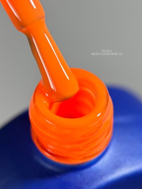 TOUCH Neon base 02- pomarańczowa neonowa baza hybrydowa, 13 ml