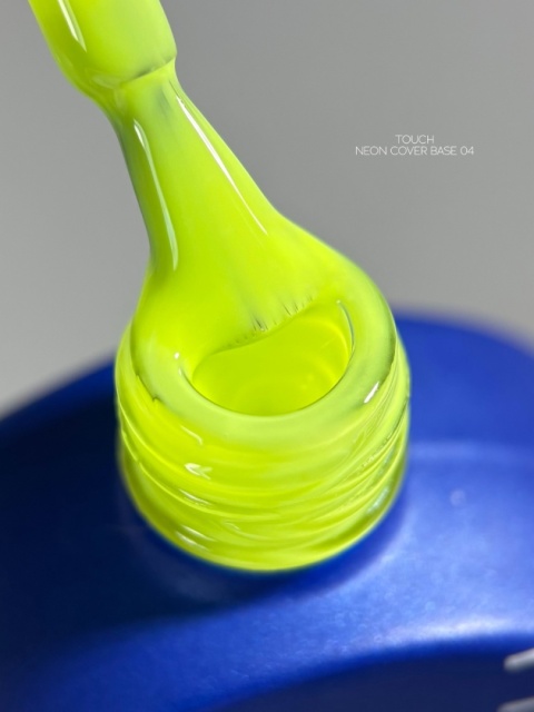 TOUCH Neon base 04- żółta neonowa baza hybrydowa, 13 ml