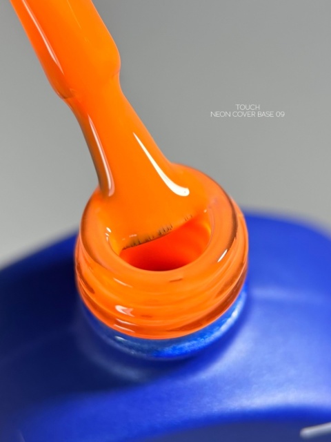 TOUCH Neon base 09 - jasno-pomarańczowa neonowa baza hybrydowa, 13 ml
