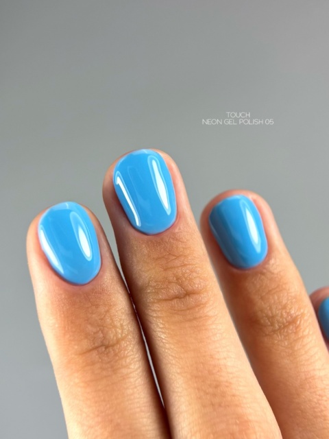 TOUCH Neon gel polish 05 - niebieski neonowy lakier hybrydowy, 9 ml