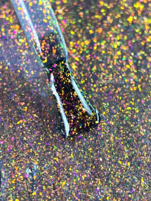 TOUCH Rainbow base 03 - baza hybrydowa z płatkami yuki, 13 ml