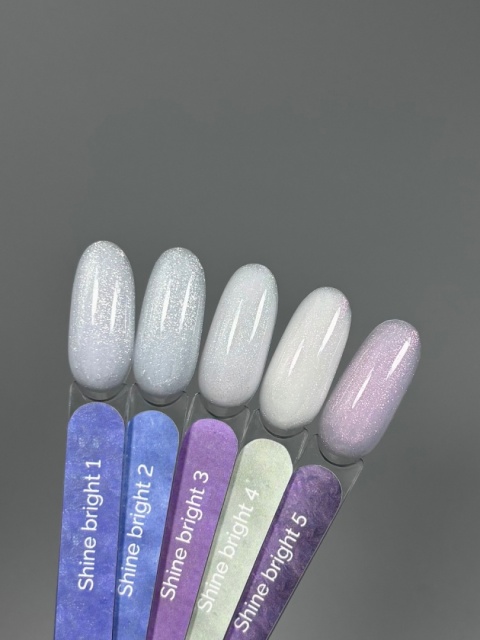 TOUCH Shine bright builder gel 05 - srebrno-różowy żel budujący z efektem perły, 15 ml