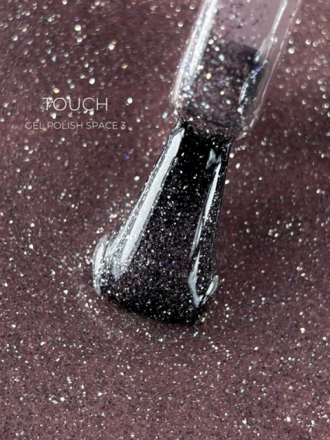 TOUCH Space gel polish 03 - rózowo-złoty odblaskowy lakier hybrydowy, 9 ml