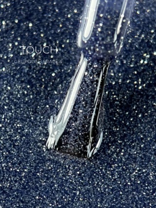 TOUCH Space gel polish 04 - srebrny odblaskowy lakier hybrydowy, 9 ml