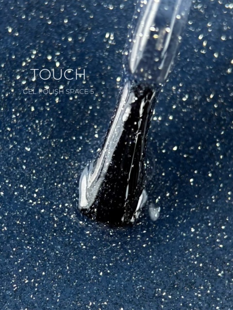 TOUCH Space gel polish 05 - niebieski odblaskowy lakier hybrydowy, 9 ml