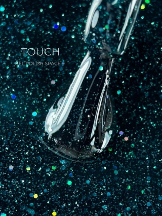 TOUCH Space gel polish 09 - zielony odblaskowy lakier hybrydowy, 9 ml