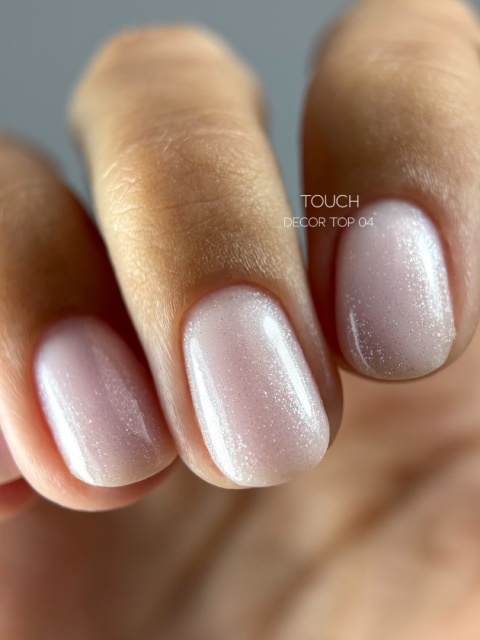 Top hybrydowy TOUCH Decor top 04 ze srebrną drobinką, 13 ml