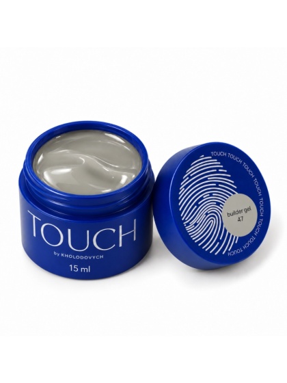 Żel budujący TOUCH Builder gel 47 Clay - chłodny szary, 15 ml