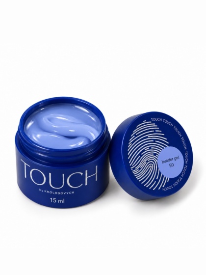 Żel budujący TOUCH Builder gel 50 - chłodny błękitny, 15 ml