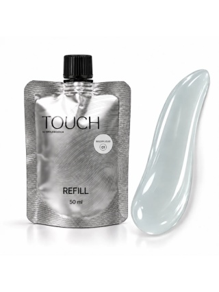 TOUCH Builder liquid 01 - biały mocny żel o płynnej koncystencji, 50 ml