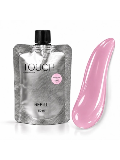 TOUCH Builder liquid 04 - różowy mocny żel o płynnej koncystencji, 50 ml
