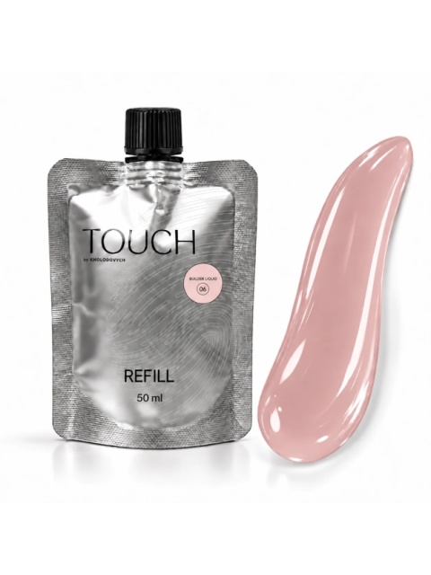 TOUCH Builder liquid 06 - brzoskwiniowy mocny żel o płynnej koncystencji, 50 ml
