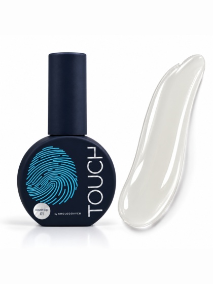 TOUCH Cover top 01 Cloud - mleczny półprzezroczysty top hybrydowy, 7 ml