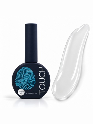 TOUCH Cover top 02 Milky - biały półprzezroczysty top hybrydowy, 13 ml