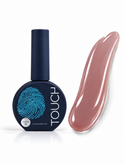 TOUCH Cover top 05 Satin - beżowy półprzezroczysty top hybrydowy, 13 ml