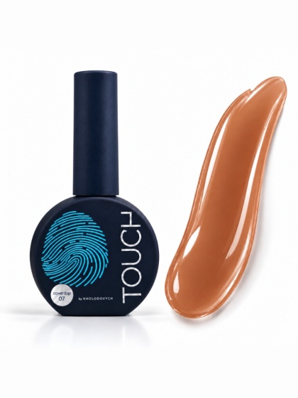 TOUCH Cover top 07 Walnut - kryjący top hybrydowy o ciepłym, orzechowo-brązowym odcieniu, 13 ml