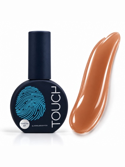 TOUCH Cover top 07 Walnut - kryjący top hybrydowy o ciepłym, orzechowo-brązowym odcieniu, 7 ml