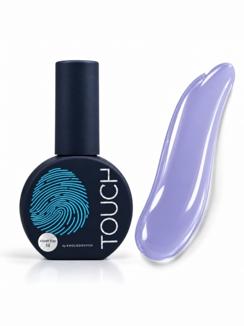 TOUCH Cover top 14 Iris - fioletowy półprzezroczysty top hybrydowy, 7 ml
