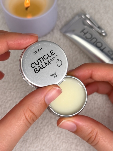 Wosk do skórek i paznokci TOUCH Silver Line Cuticle balm Mango, 10 g