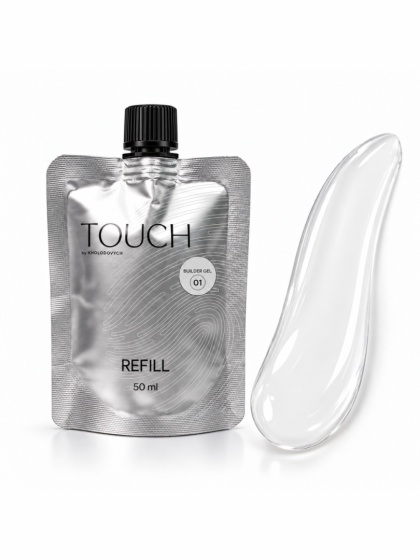 Żel budujący TOUCH Builder gel 01 Clear - przezroczysty, 50 ml