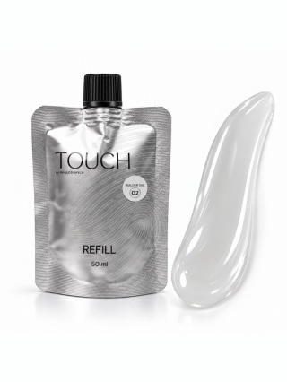 Żel budujący TOUCH Builder gel 02 Milk - mleczny, 50 ml