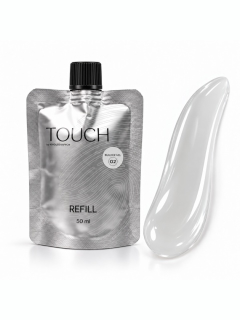 Żel budujący TOUCH Builder gel 02 Milk - mleczny, 50 ml
