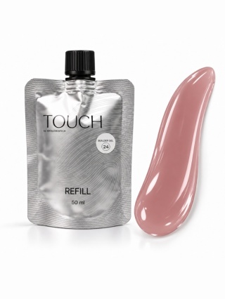 Żel budujący TOUCH Builder gel 24 Frappe - beżowo-nudowy, 50 ml